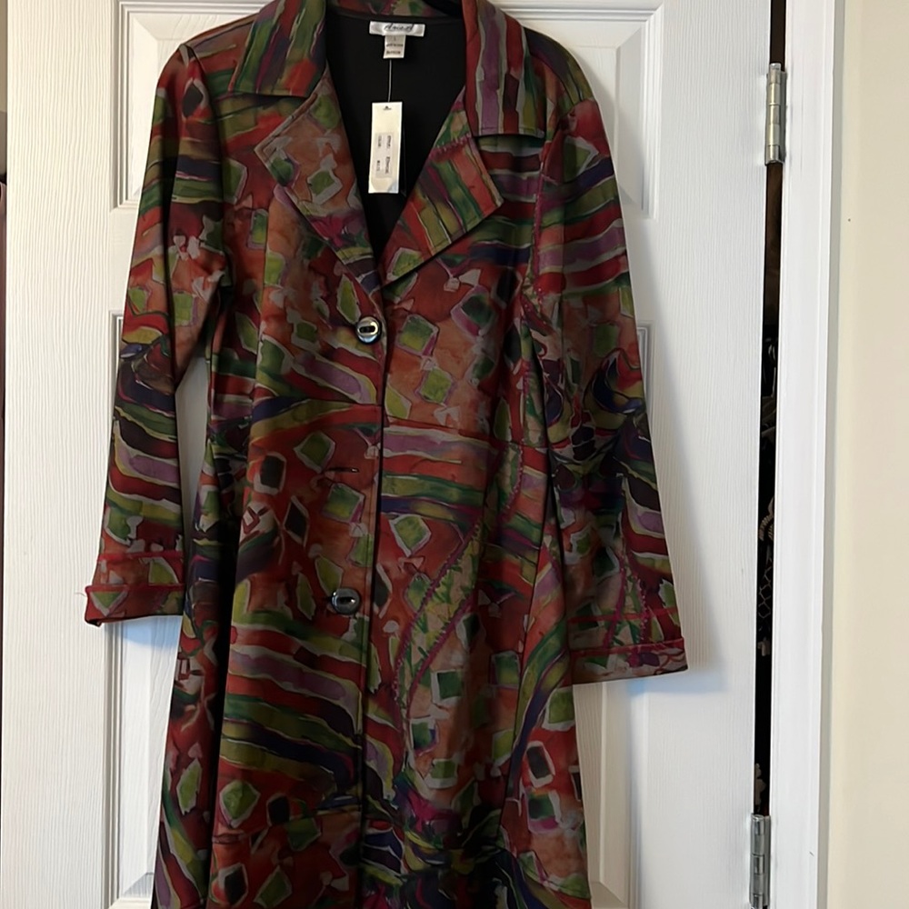 Aris.A multi colored jacket. Size Large.